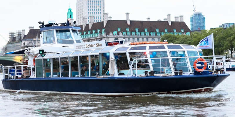 The newly refurbished Golden Star is a popular Thames party boat